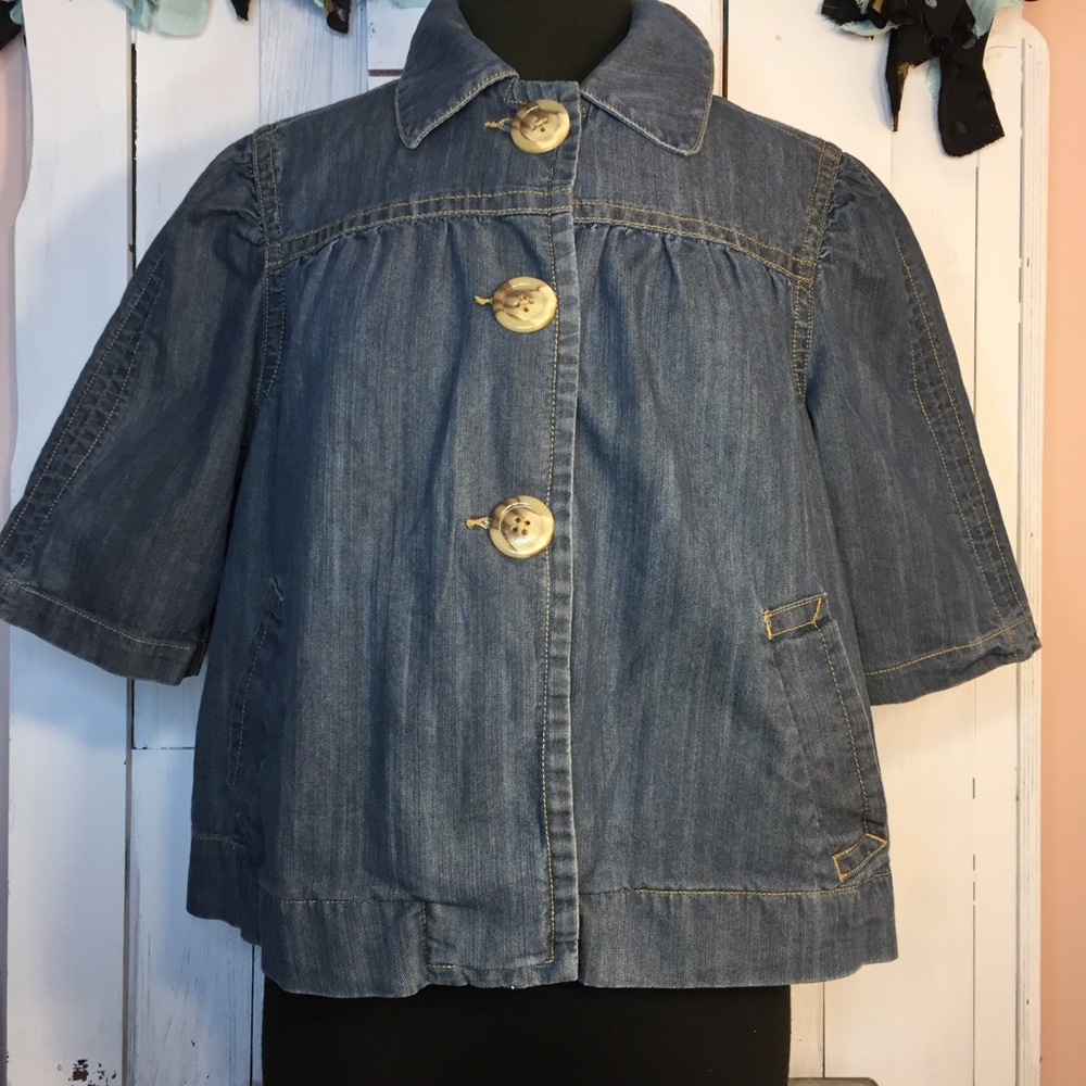 Cato Woman Denim Cropped Blazer 18/20